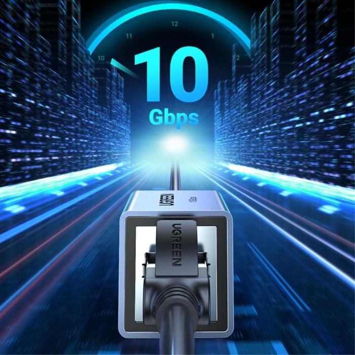 Bild 3, UGREEN UGREEN Cat8-Cat5 RJ45 Nätverksadapter 10Gbit/s Blå - Teknikhallen.se