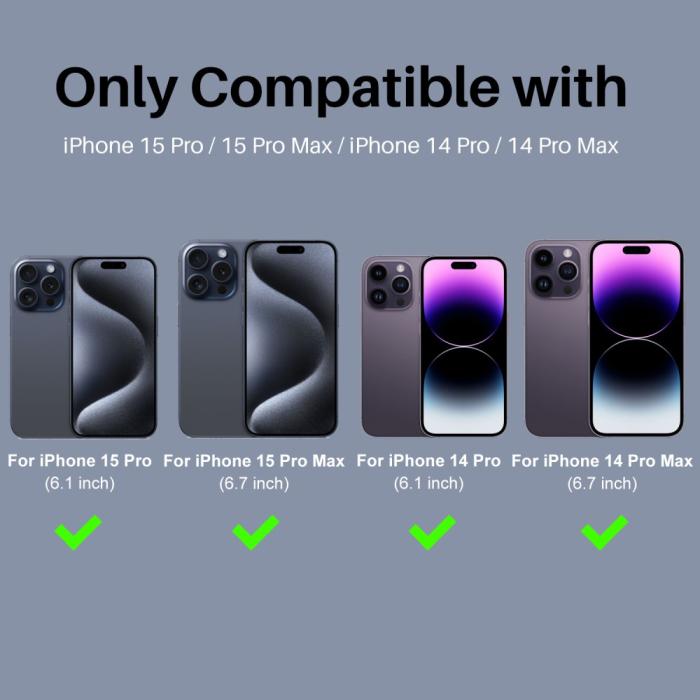 Bild 2, NORTHJO NORTHJO iPhone 14 Pro/Pro Max/15 Pro/Pro Max Linsskydd 2-PACK Mörkblå - Teknikhallen.se