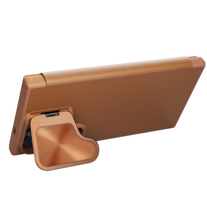 Bild 2, NILLKIN NILLKIN Galaxy S24 Plus Fodral Qin Läder Cam Kickstand Brun - Teknikhallen.se