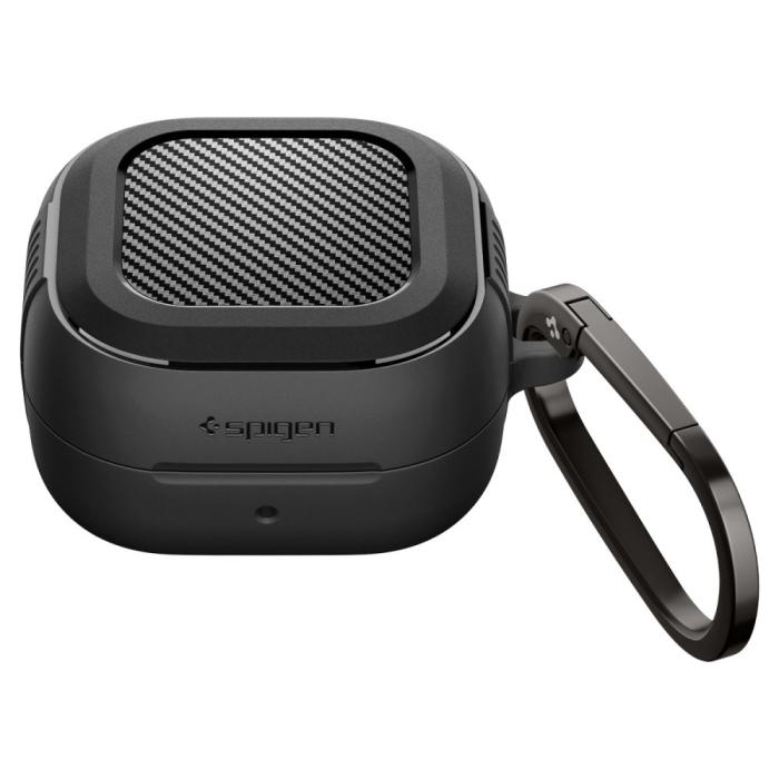 Bild 2, Spigen Spigen Galaxy Buds 4 / 4 Pro Skal Rugged Armor Matt Svart - Teknikhallen.se