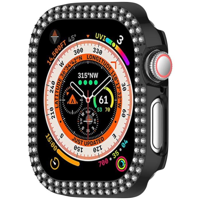 Bild 5,  Apple Watch 10 42 mm Skal Rhinestone Svart - Teknikhallen.se