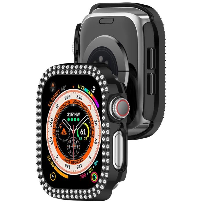 Bild 6,  Apple Watch 10 42 mm Skal Rhinestone Svart - Teknikhallen.se
