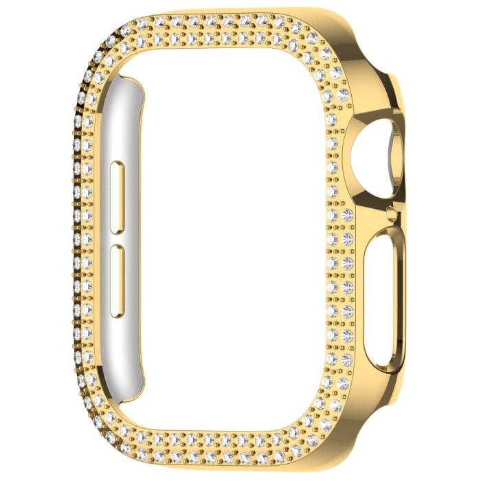 Bild 2,  Apple Watch 10 42 mm Skal Rhinestone Guld - Teknikhallen.se
