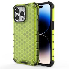  iPhone 14 Pro Max Skal Shockproof Honeycomb Hybrid Gr&ouml;n - Teknikhallen.se