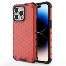  iPhone 14 Pro Max Skal Shockproof Honeycomb Hybrid R&ouml;d - Teknikhallen.se