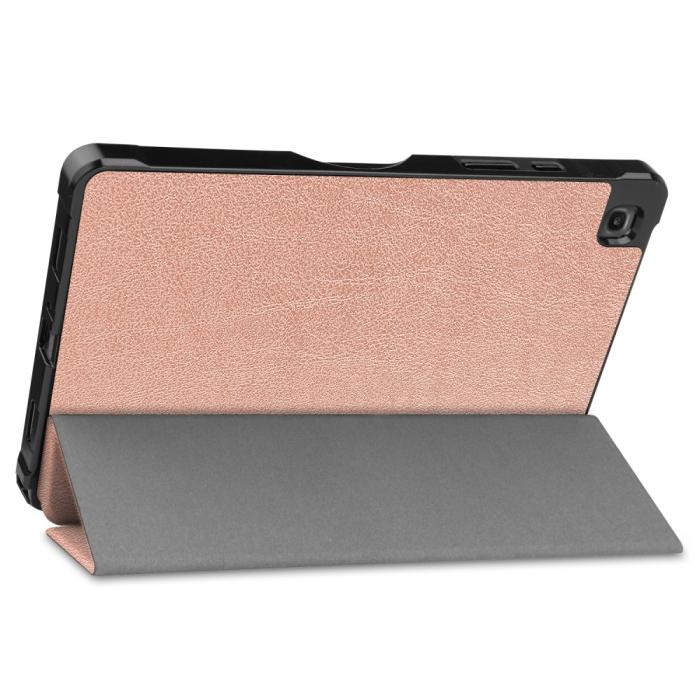 Bild 4,  Samsung Galaxy Tab A7 10.4 Fodral Shockproof Tri-Fold Roséguld - Teknikhallen.se