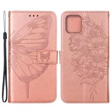  iPhone 13 Pro - Butterfly Tryck L&auml;der Fodral - Ros&eacute;guld - Teknikhallen.se