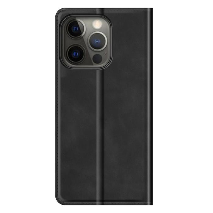 Bild 6,  iPhone 13 Pro - Skin Touch Flip Fodral - Svart - Teknikhallen.se