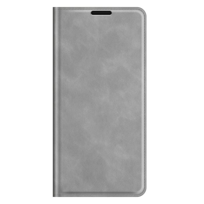 Bild 5,  iPhone 13 Pro - Skin Touch Flip Fodral - Grå - Teknikhallen.se