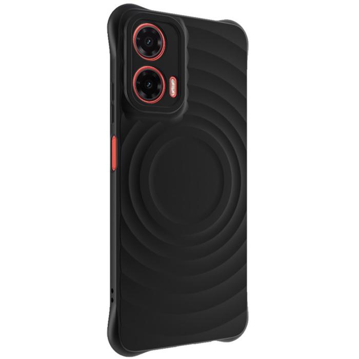 Bild 5, IMAK IMAK Motorola Moto G35 5G Skal Waterdrop Matt Svart - Teknikhallen.se
