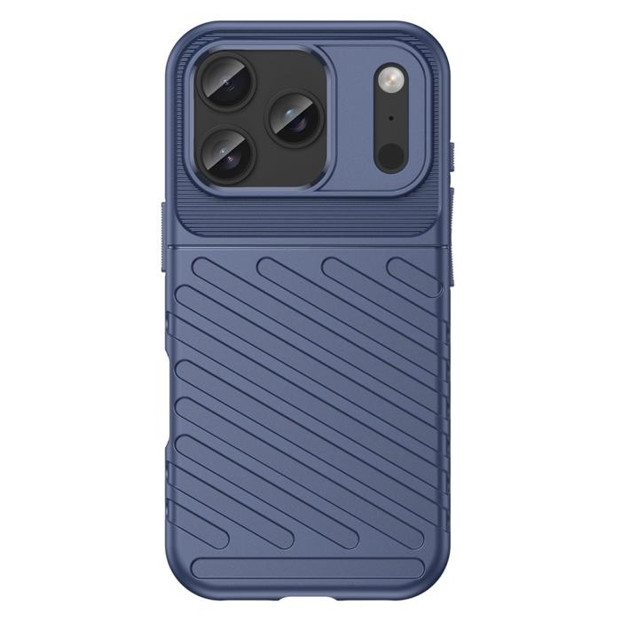 Bild 2,  iPhone 18 Pro / 17 Pro Skal Skal TPU Vävt Mönster Blå - Teknikhallen.se
