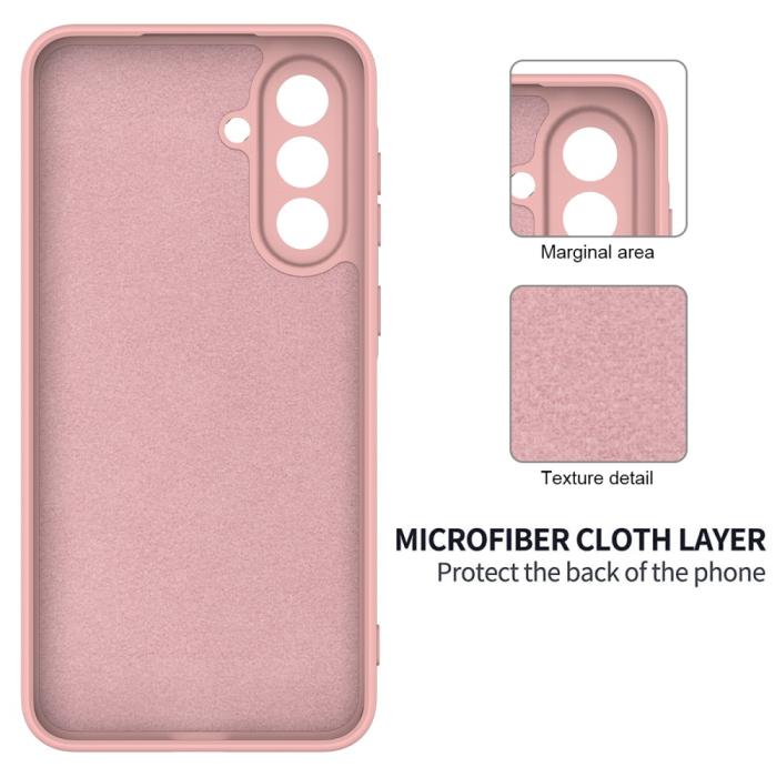 Bild 6,  Samsung Galaxy A26 5G Skal Liquid Silikon Rosa - Teknikhallen.se