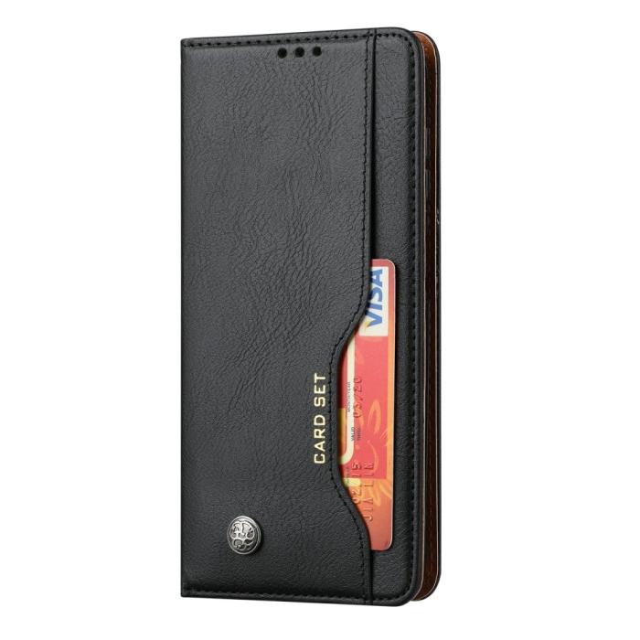 Bild 5,  Samsung Galaxy S25 Fodral Flip Läder Med Kortficka Svart - Teknikhallen.se