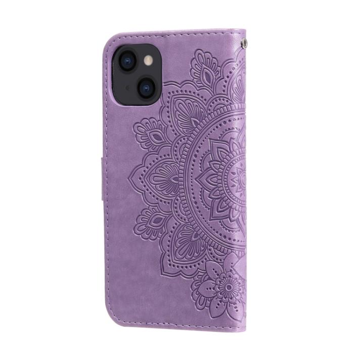 Bild 3,  iPhone 14 Fodral Mandala Blomma Lila - Teknikhallen.se