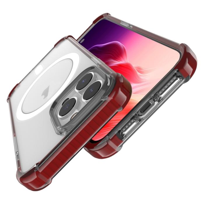 Bild 4,  iPhone 15 Pro Max Skal MagSafe Shockproof Akryl Brun - Teknikhallen.se