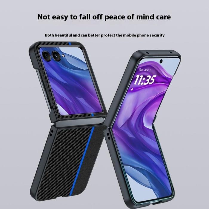 Bild 4,  Motorola Razr 60 Ultra Skal Kolfiber Textur Svart - Teknikhallen.se