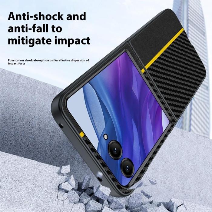 Bild 5,  Motorola Razr 60 Ultra Skal Kolfiber Textur Svart - Teknikhallen.se
