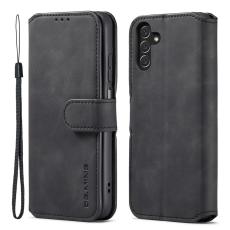 DG.MING DG.MING Samsung Galaxy A04s / A13 5G Fodral Retro L&auml;der Svart - Teknikhallen.se