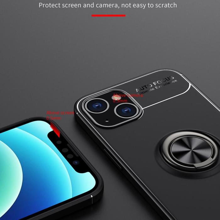 Bild 3,  iPhone 13 Mini - Ring Skal - Svart/Röd - Teknikhallen.se