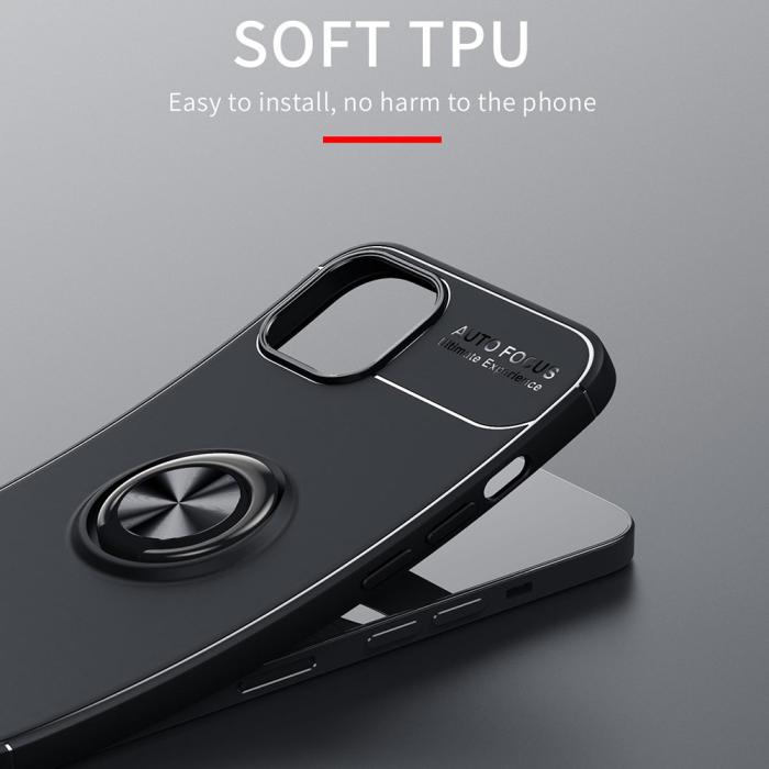 Bild 4,  iPhone 13 Mini - Ring Skal - Svart/Röd - Teknikhallen.se