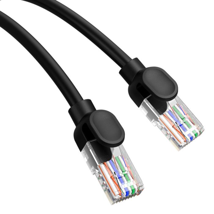 Bild 2, BASEUS BASEUS 1.5 m Cat5 RJ45 Nätverkskabel Svart - Teknikhallen.se
