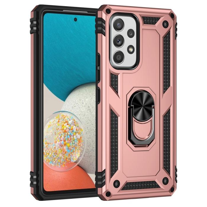 Bild 2,  Samsung Galaxy A53 5G Skal Armor Hybrid Ring Roséguld - Teknikhallen.se