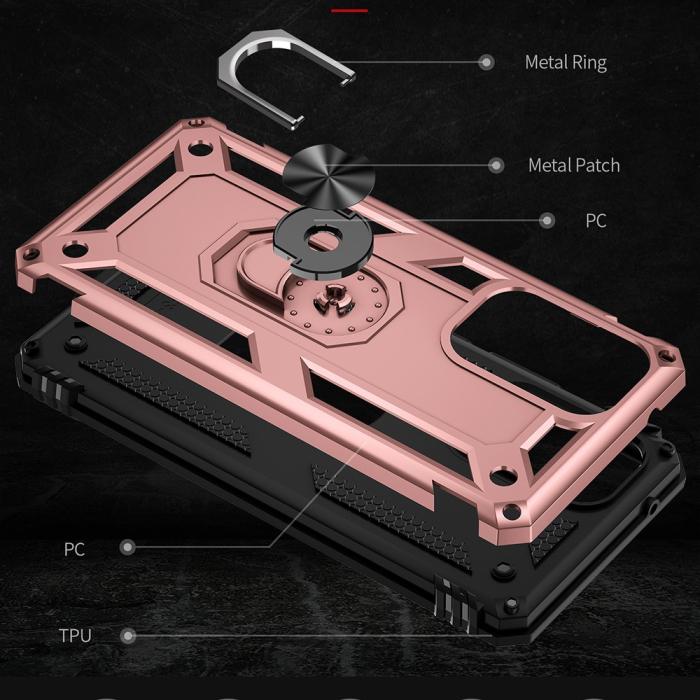 Bild 4,  Samsung Galaxy A53 5G Skal Armor Hybrid Ring Roséguld - Teknikhallen.se