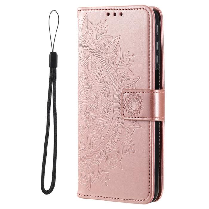 Bild 2,  Xiaomi Redmi Note 11 Pro 5G Fodral Mandala Läder Roséguld - Teknikhallen.se