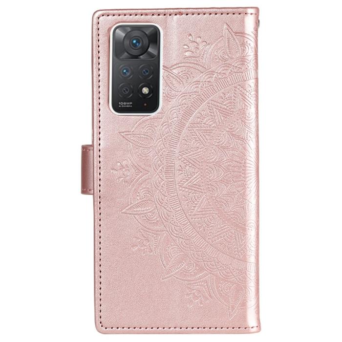 Bild 3,  Xiaomi Redmi Note 11 Pro 5G Fodral Mandala Läder Roséguld - Teknikhallen.se