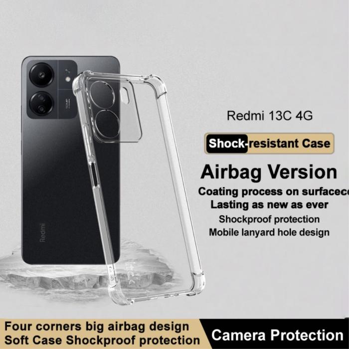 Bild 2, IMAK IMAK Xiaomi Redmi 13C 4G Skal Shockproof TPU Transparent - Teknikhallen.se