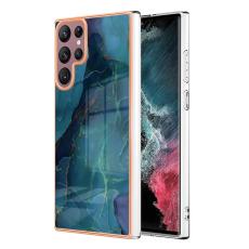  Samsung Galaxy S23 Ultra Skal Marmor TPU Gr&ouml;n - Teknikhallen.se