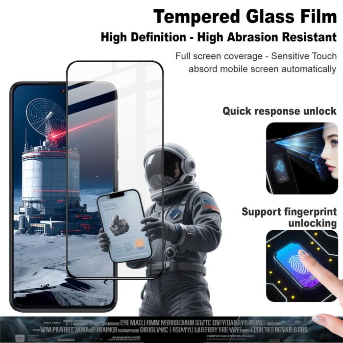 Bild 3, IMAK IMAK Motorola Moto G86 Power/G86 5G Skärmskydd Heltäckande - Teknikhallen.se