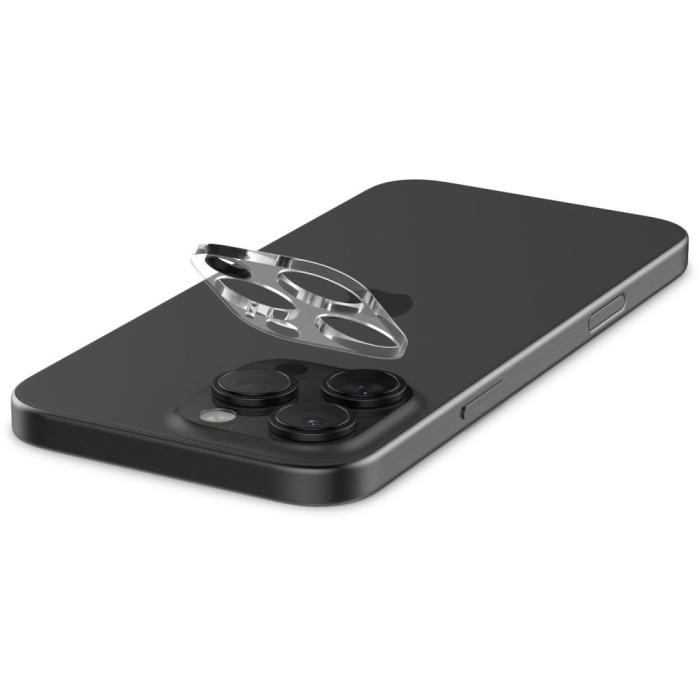 Bild 5, Spigen Spigen iPhone 16/15/14 Pro/Pro Max 2-PACK Linsskydd Optik.tR - Teknikhallen.se