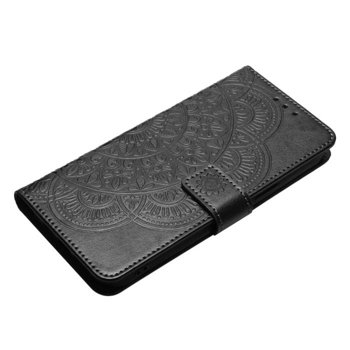 Bild 4,  Samsung Galaxy A16 / A26 5G Fodral Mandala Läder Svart - Teknikhallen.se