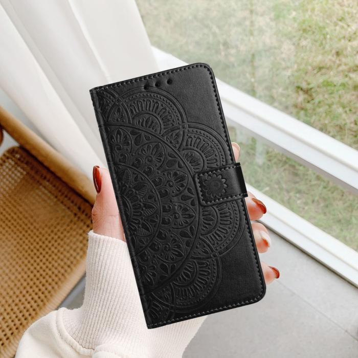 Bild 5,  Samsung Galaxy A16 / A26 5G Fodral Mandala Läder Svart - Teknikhallen.se