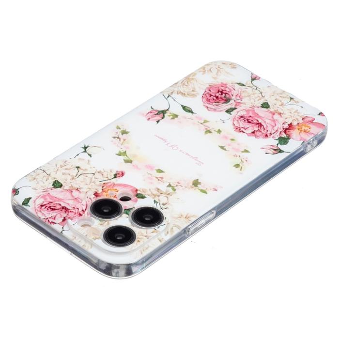 Bild 4,  iPhone 16 Pro Skal TPU Rosor - Teknikhallen.se