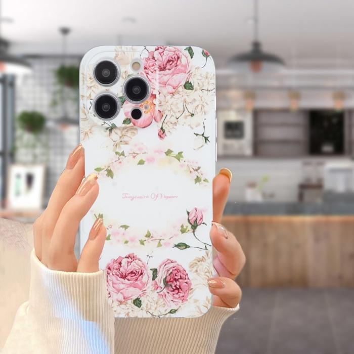 Bild 5,  iPhone 16 Pro Skal TPU Rosor - Teknikhallen.se