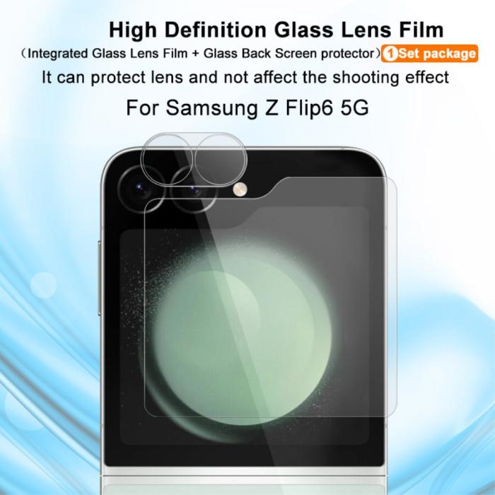Bild 2, IMAK IMAK Galaxy Z Flip 6 Skärmskydd Inkl.Linsskydd Härdat Glas - Teknikhallen.se