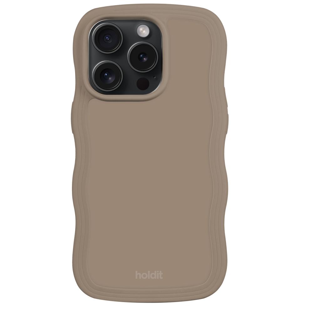 holdit holdit iPhone 15 Pro Skal Wavy Mocha Brown - Teknikhallen.se