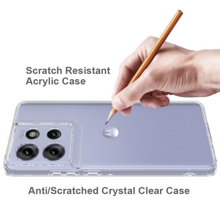 Bild 3,  Motorola Edge 50 Skal TPU / Akryl Shockproof Transparent - Teknikhallen.se