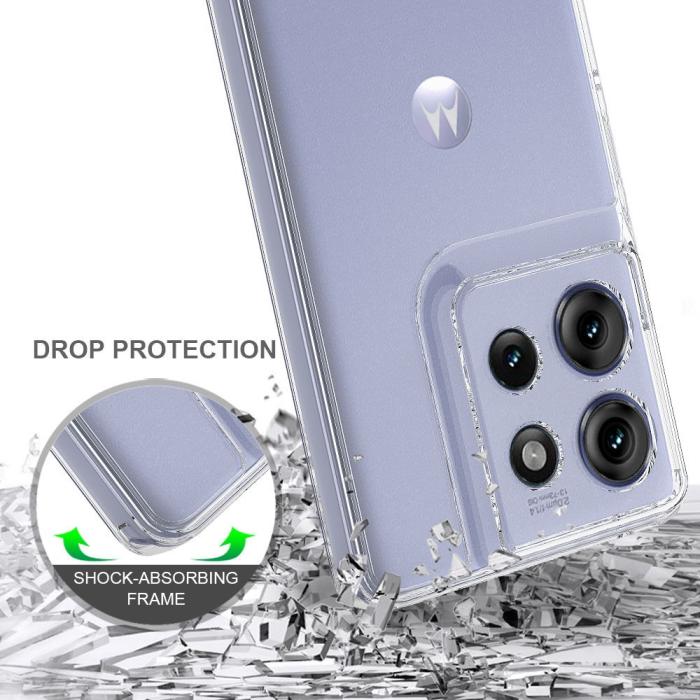 Bild 4,  Motorola Edge 50 Skal TPU / Akryl Shockproof Transparent - Teknikhallen.se