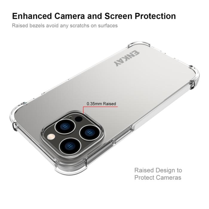 Bild 4, ENKAY ENKAY iPhone 14 Pro Skal Shockproof TPU Transparent - Teknikhallen.se