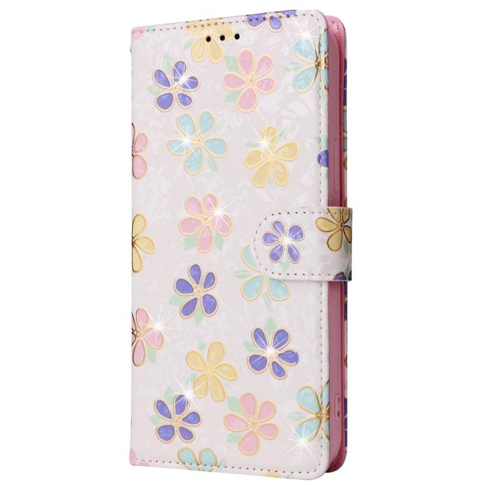 Bild 6,  iPhone 16 Pro Max Fodral Med Tryck Färgglada Blommor RFID - Teknikhallen.se