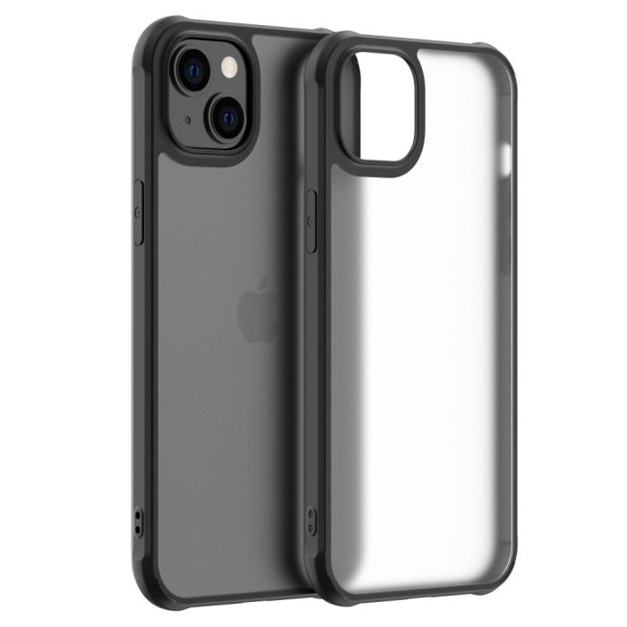 Bild 2, LEEU DESIGN LEEU DESIGN iPhone 14 Plus Skal AirBag Hybrid Matt Svart - Teknikhallen.se