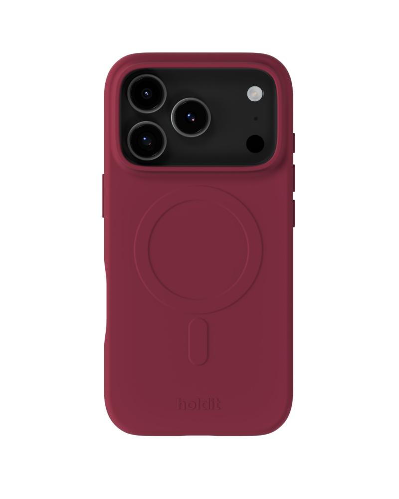 holdit holdit iPhone 17 Pro Max Mobilskal Soft MagSafe Red Velvet - Teknikhallen.se