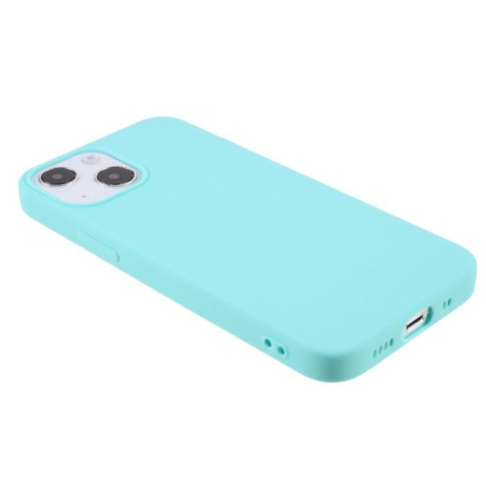 Bild 4,  iPhone 13 Mini - Matt TPU Skal - Cyan - Teknikhallen.se