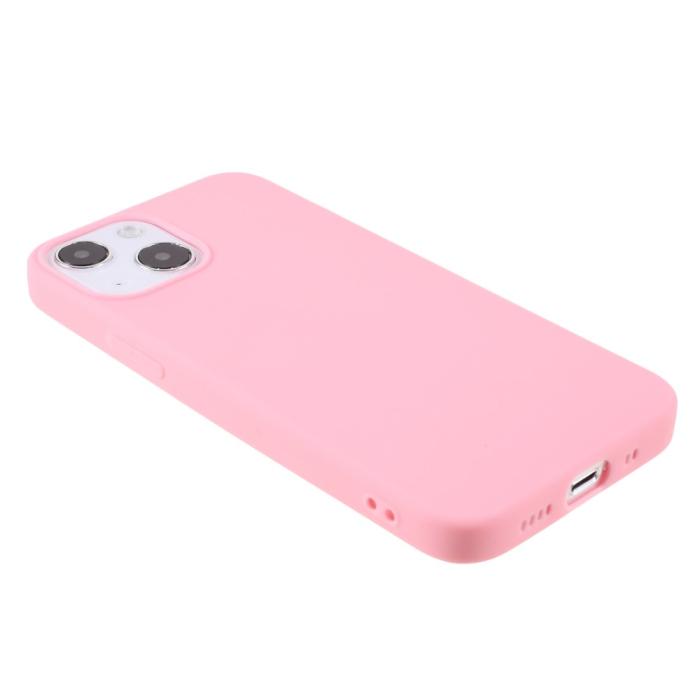 Bild 4,  iPhone 13 Mini - Matt TPU Skal - Ljus Rosa - Teknikhallen.se