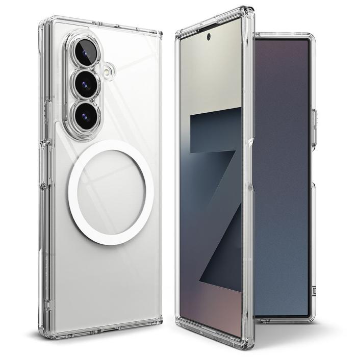 Bild 4, Ringke Ringke Samsung Galaxy Z Fold 7 Skal MagSafe Fusion Transparent - Teknikhallen.se