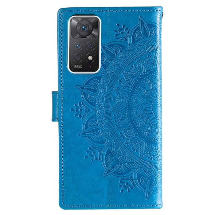 Bild 3,  Xiaomi Redmi Note 11 Pro 5G Fodral Mandala Läder Blå - Teknikhallen.se