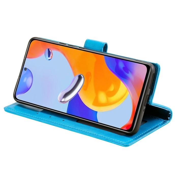 Bild 5,  Xiaomi Redmi Note 11 Pro 5G Fodral Mandala Läder Blå - Teknikhallen.se